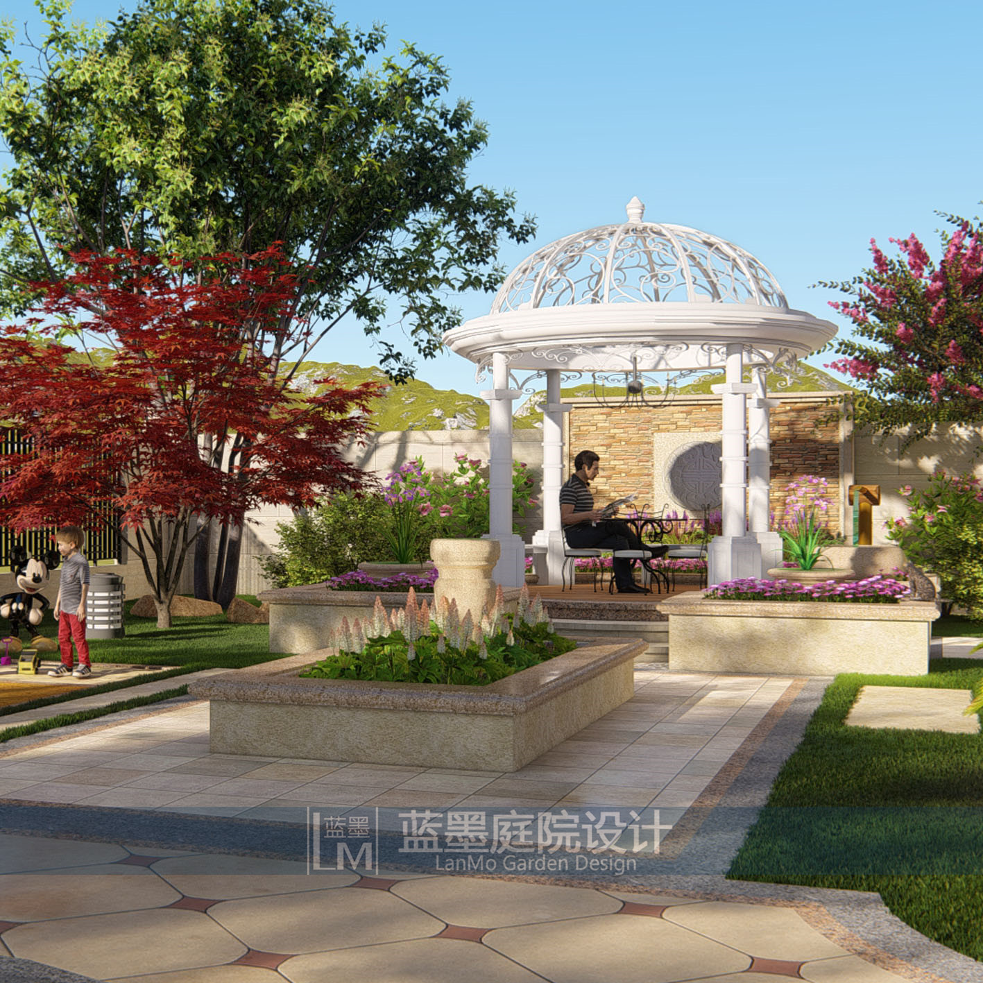 定制别墅庭院设计私家花园设计屋顶花园设计露台园林设计景观设计