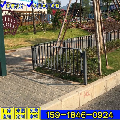 汕尾城市道路两侧护栏 京式港式围栏 人行道栏杆价格