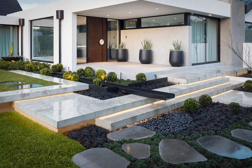 现代庭院设计,处处呈现 高级感 ,每一个都市人的理想休闲场所