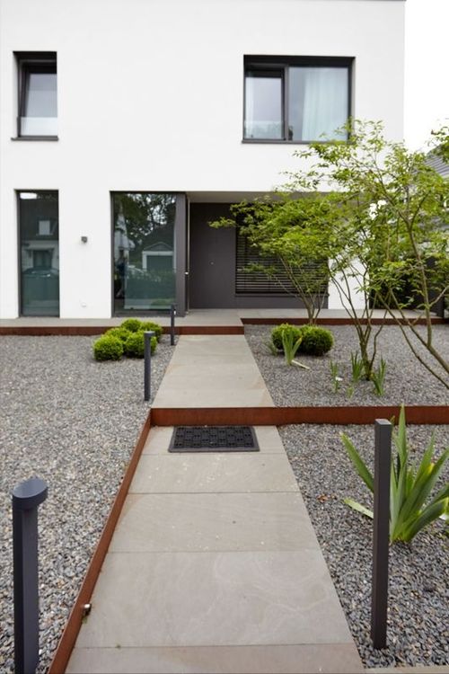 耐候钢在庭院造景中的4种用法，为庭院造景提供新灵感