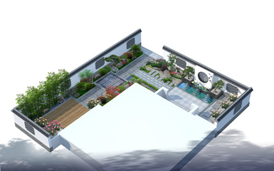 私家庭院设计作品《一》 自然与艺术的和谐共生