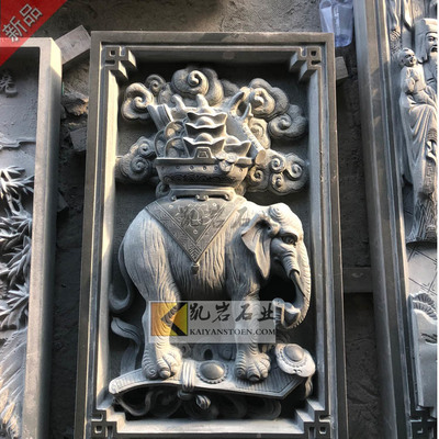 广东宗祠祖厝门面浮雕石材雕刻工厂现场与庭院设计探析