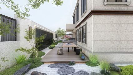 一方素雅，咫尺禅境 小院里的日式枯山水设计